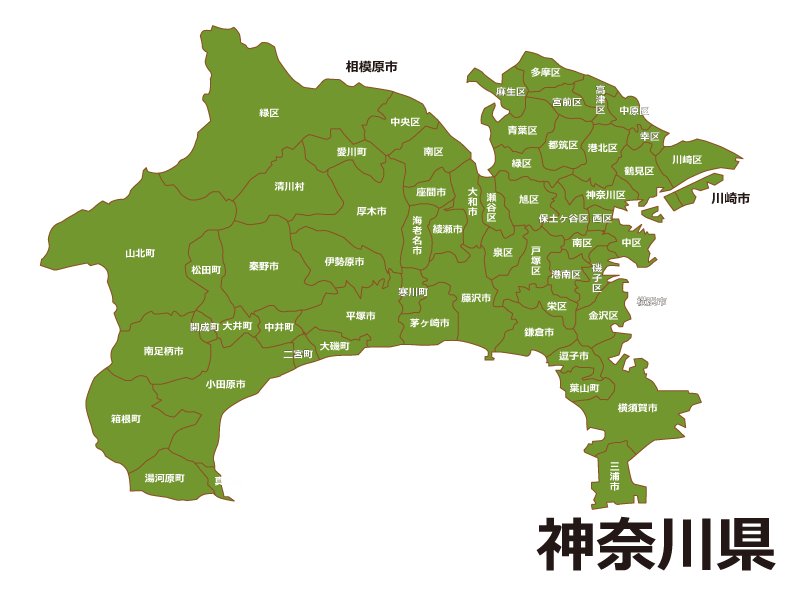 神奈川県地図